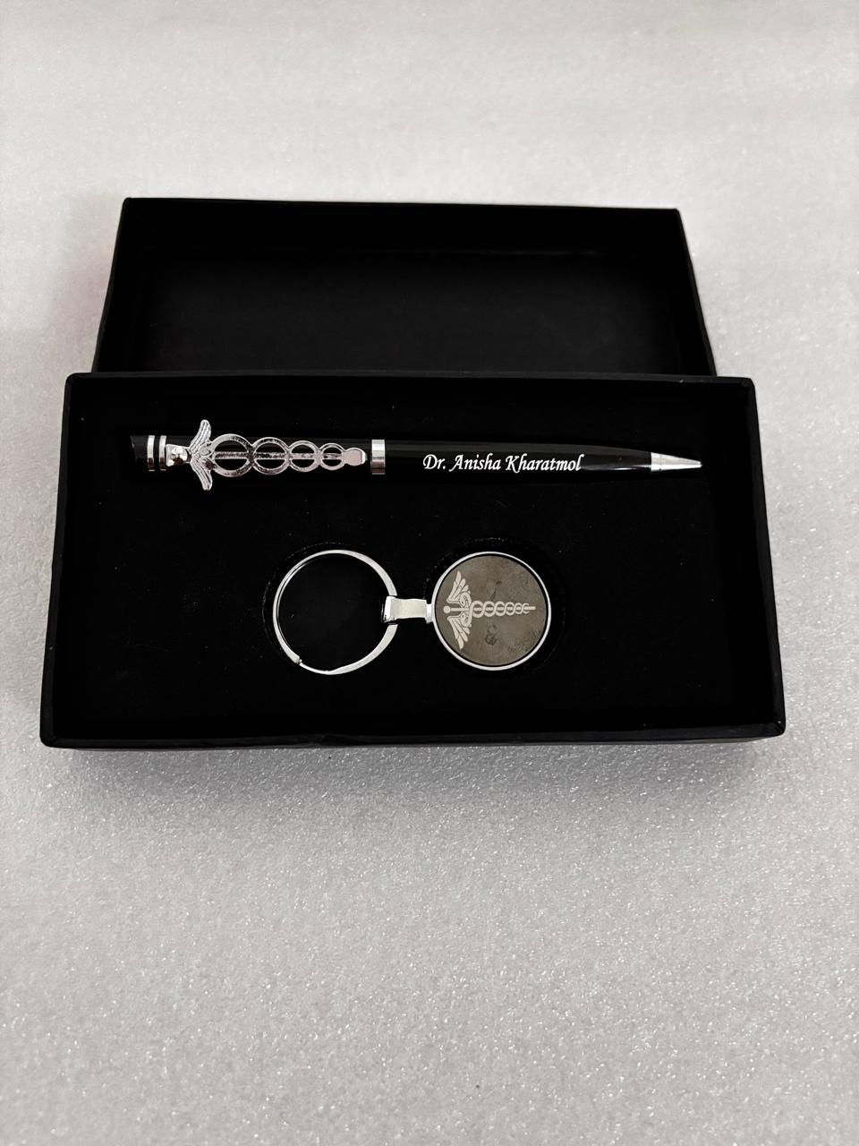 Customised Doctor Pen and Keychain Set