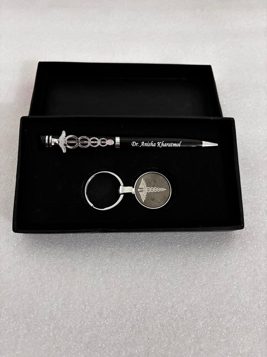 Customised Doctor Pen and Keychain Set
